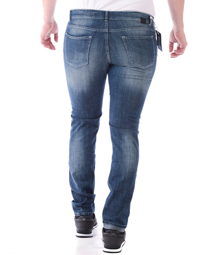 Jeans Blu Denim Daniele Alessandrini - Taglia M - mem39