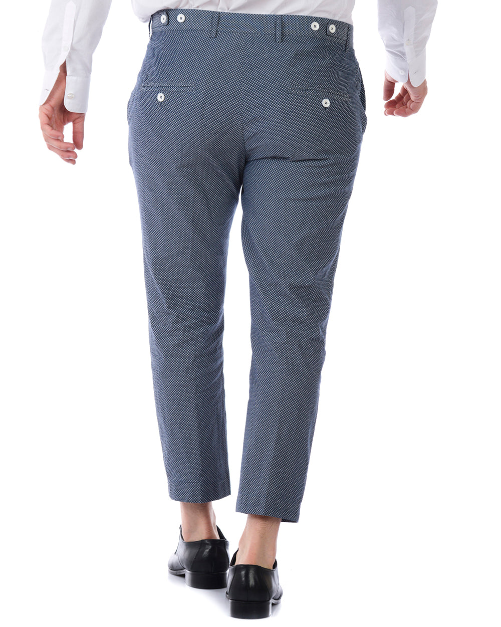 Pantaloni Daniele Alessandrini Cotone Azzurro M - mem39