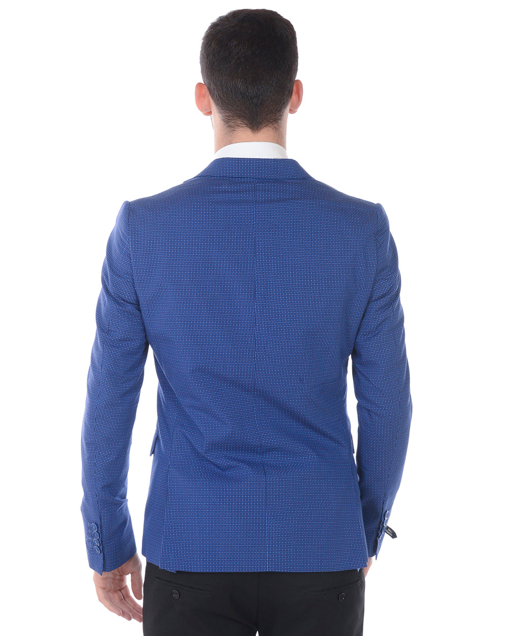 Giacca Blu Cotone Daniele Alessandrini Uomo - mem39