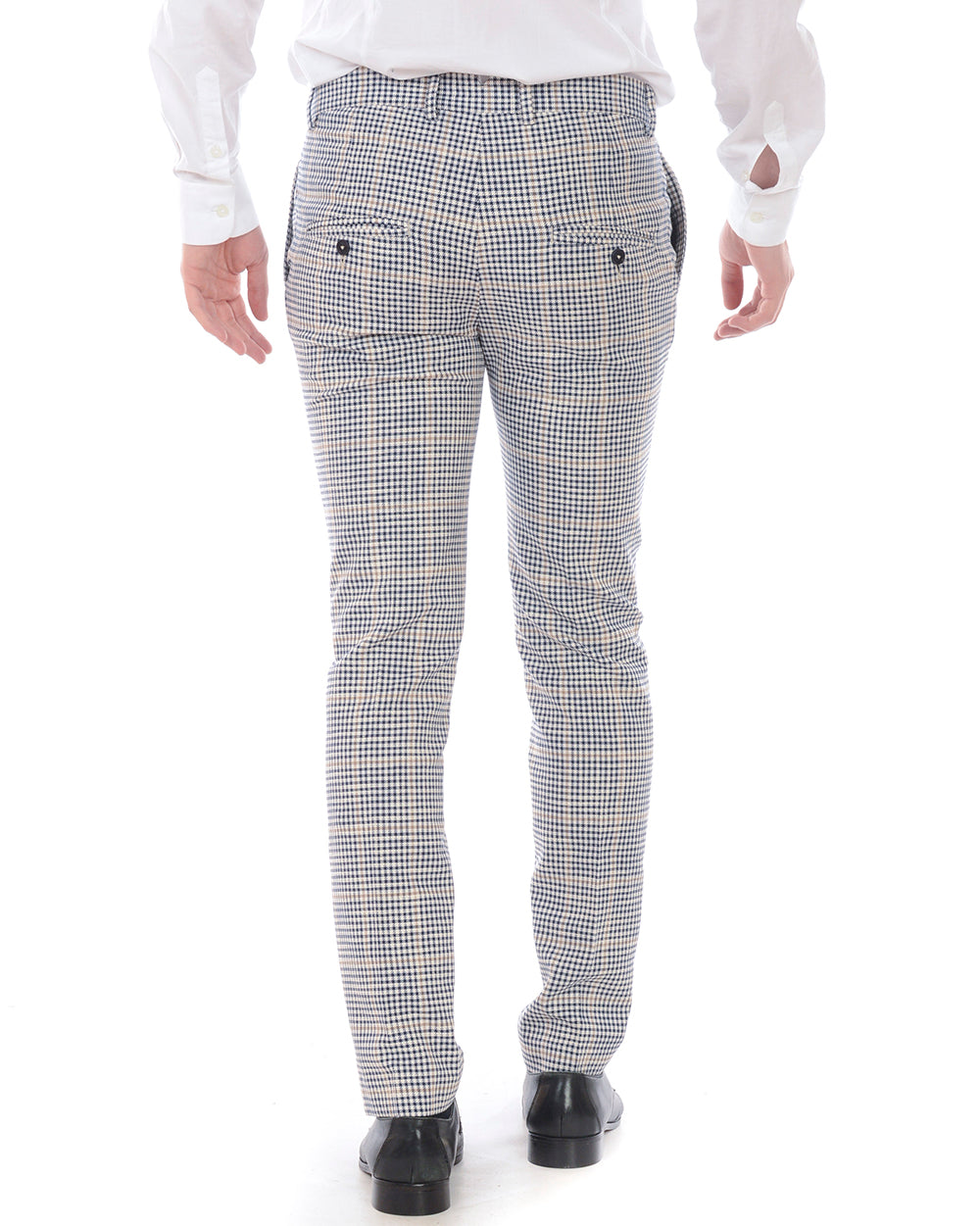 Pantaloni Blu Cotone/Poly Daniele Alessandrini - mem39