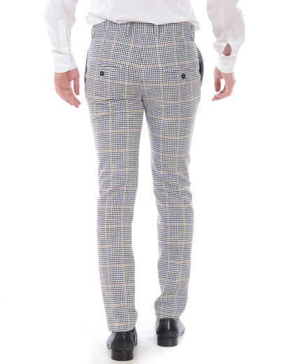 Pantaloni Blu Cotone/Poly Daniele Alessandrini - mem39