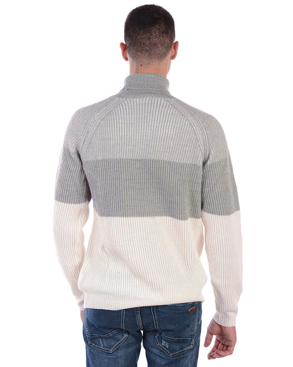 Maglione Trussardi Jeans Grigio e Bianco - mem39