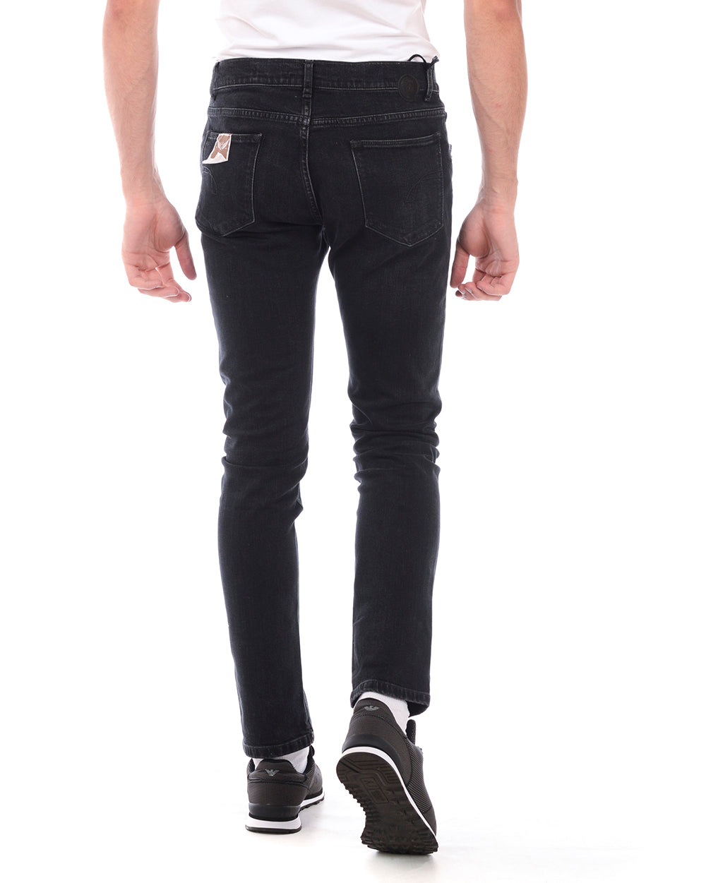 Jeans Blu Scuro Bottoni Daniele Alessandrini - mem39