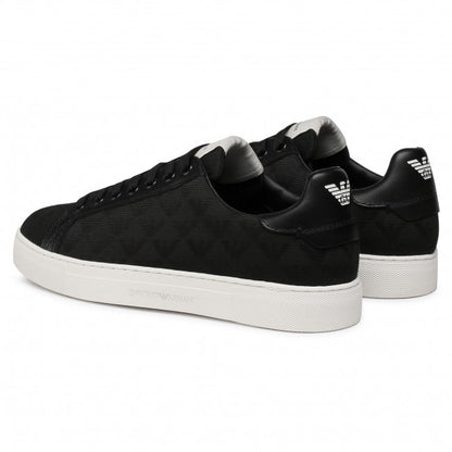 Sneakers Nero Emporio Armani in Pelle Bovina - mem39