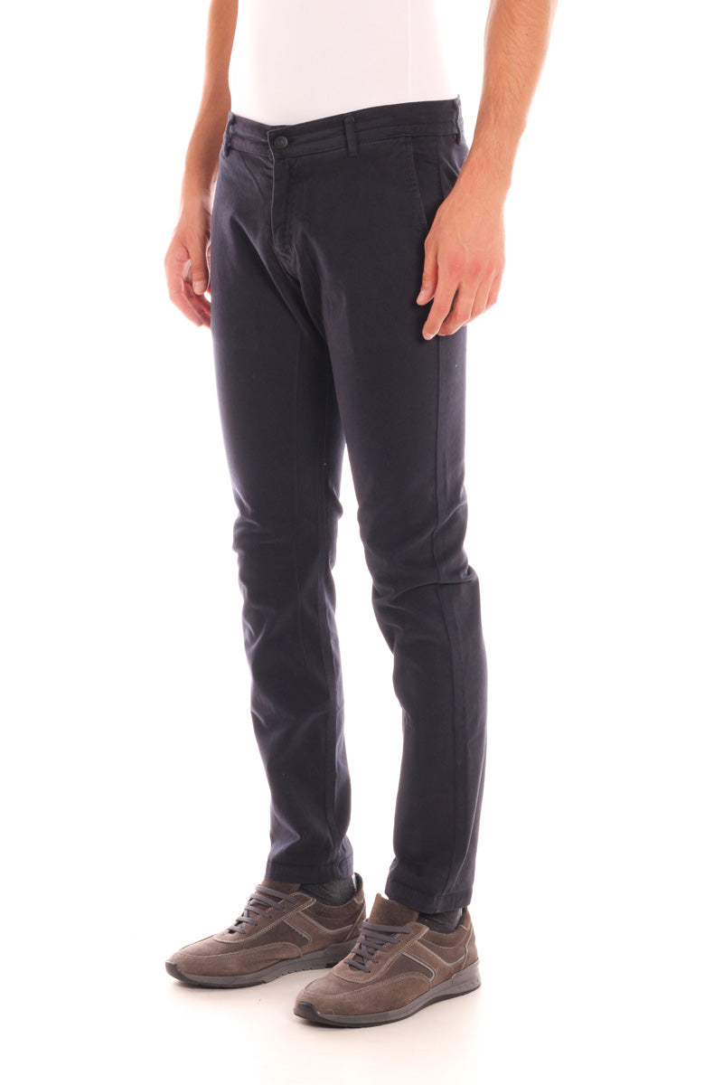 Pantaloni Daniele Alessandrini Cotone e Lycra Neri - mem39