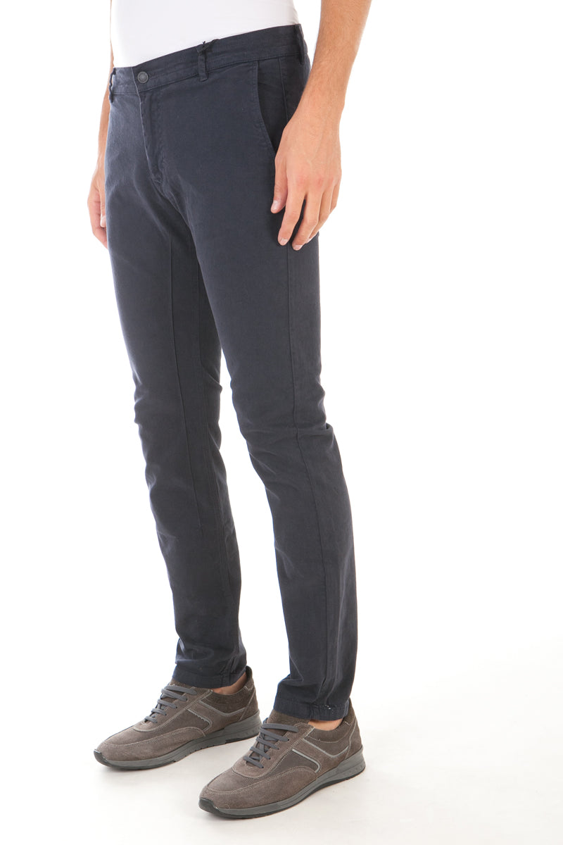 Pantaloni Daniele Alessandrini Blu Scuro - mem39