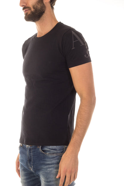 Maglietta Grigia Armani Jeans con Logo Iconico - mem39