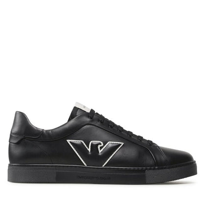 Sneakers Emporio Armani Pelle Nera 39,5 - mem39