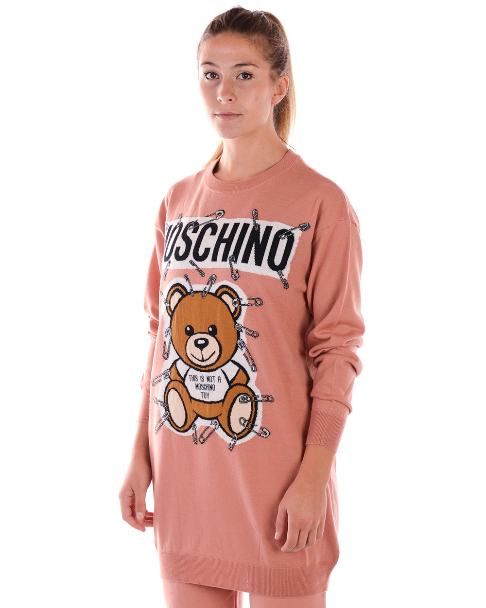 Abito Moschino Lana Vergine Rosa XS - mem39