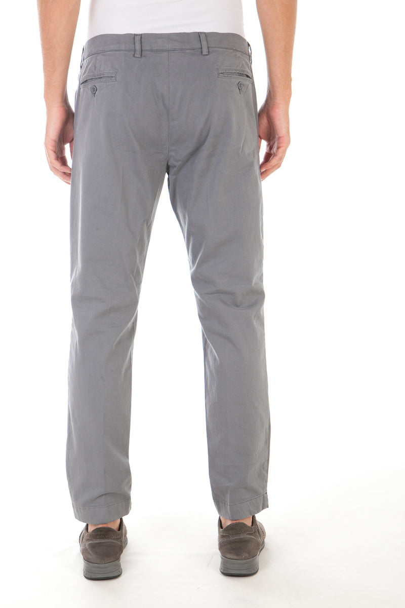 Pantaloni Stretch Grigio Daniele Alessandrini - mem39