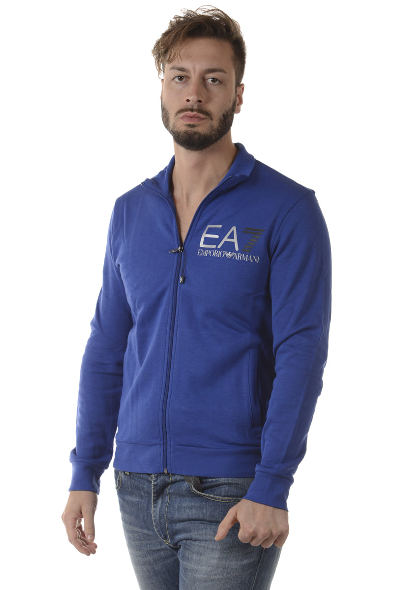 Felpa con Zip EA7 Blu Scuro - mem39