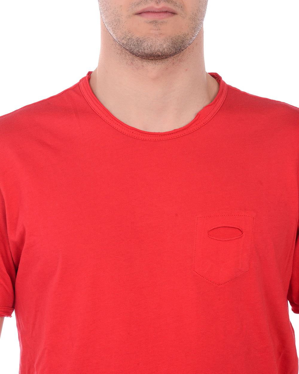 Maglia Daniele Alessandrini Rosso in Cotone - mem39