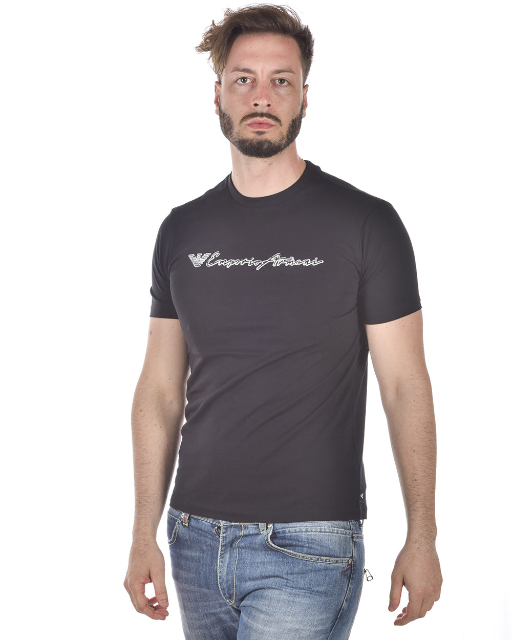 Maglia T-shirt Blu Emporio Armani L - mem39