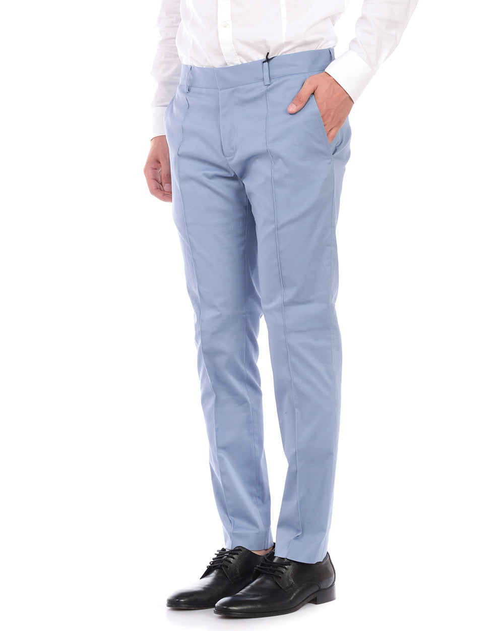 Pantaloni Formale Alessandrini 48 Azzurro - Eleganza senza Tempo - mem39