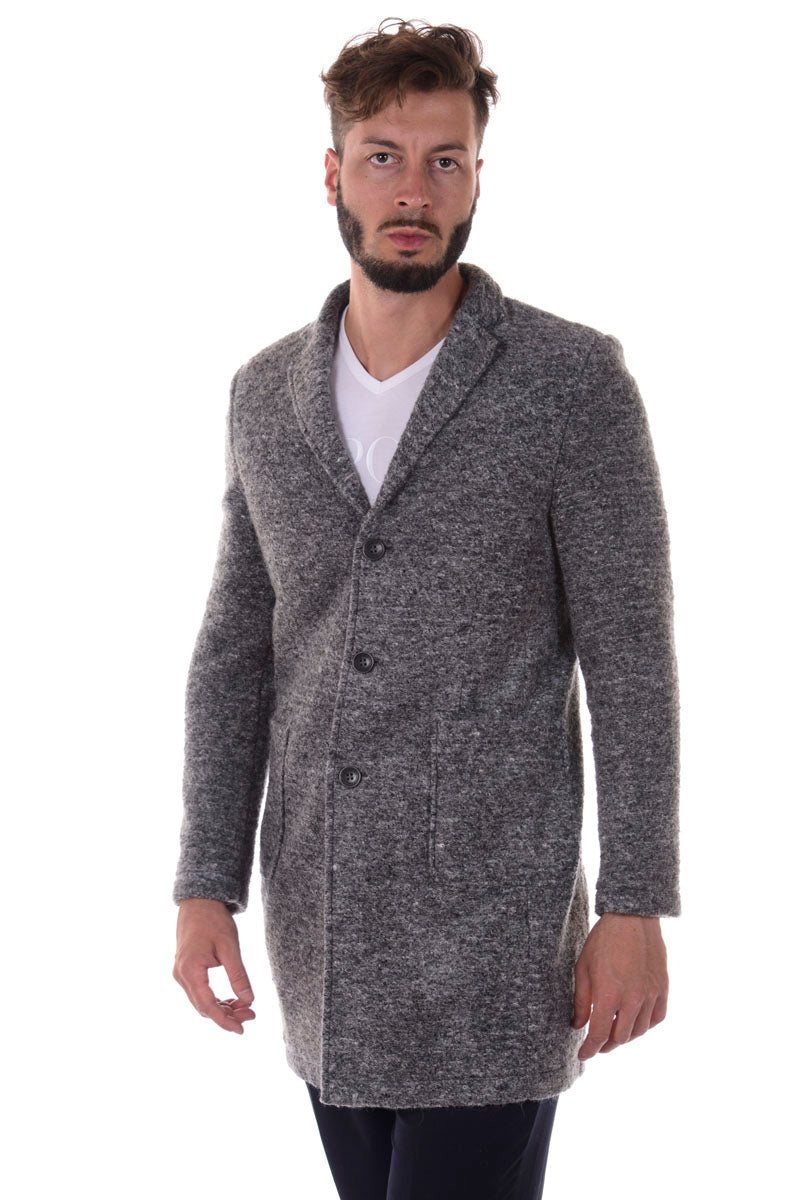 Cappotto Maschile Grigio in Alpaca by Daniele Alessandrini - mem39