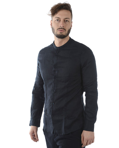 Camicia Lino Blu XL Daniele Alessandrini - mem39