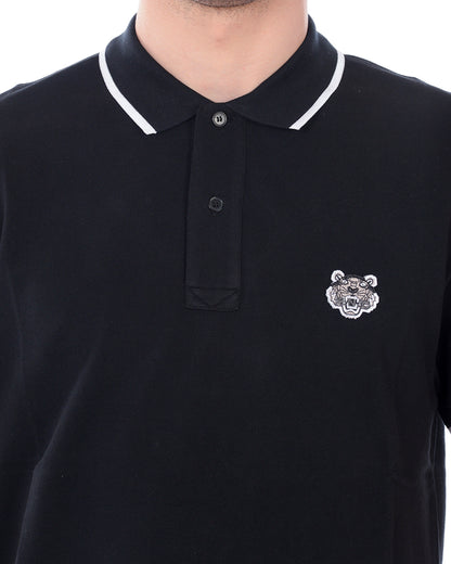 Polo Kenzo XL Nero Celeste - Eleganza Cotone - mem39