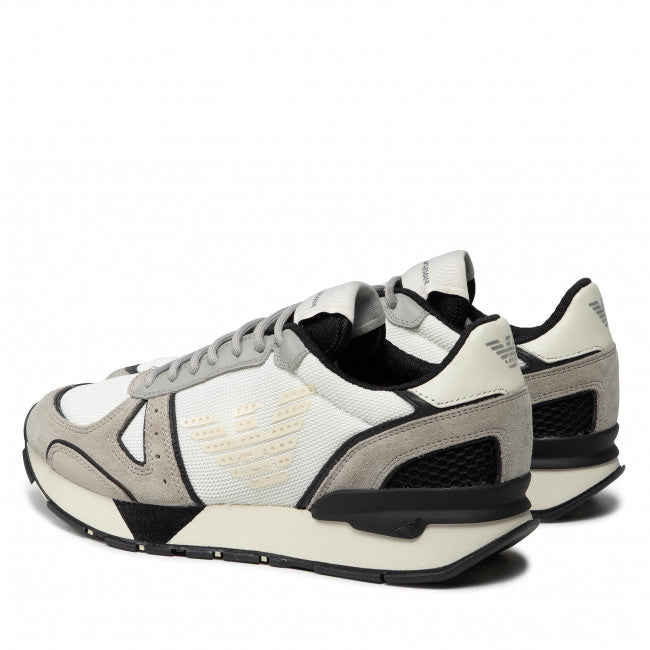 Sneakers Emporio Armani Stampate Bianco e Bordeaux 39,5 - mem39