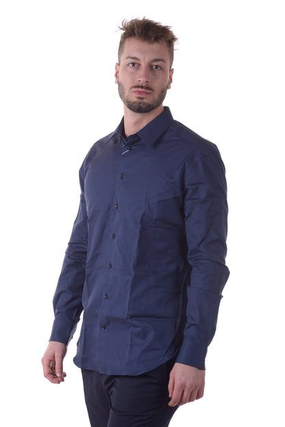 Camicia Armani Collezioni Blu Slim Fit - mem39