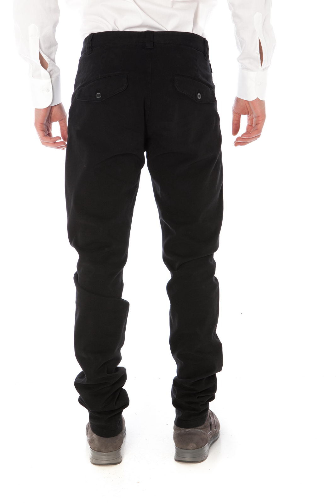 Pantaloni Armani Jeans AJ 50 Nero con Chiusura a Bottoni - mem39