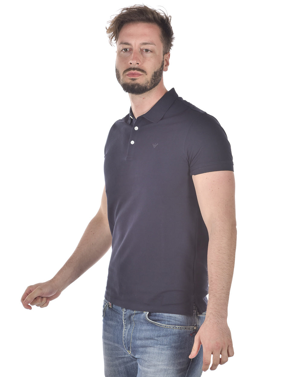 Polo Cotone Blu Emporio Armani - mem39