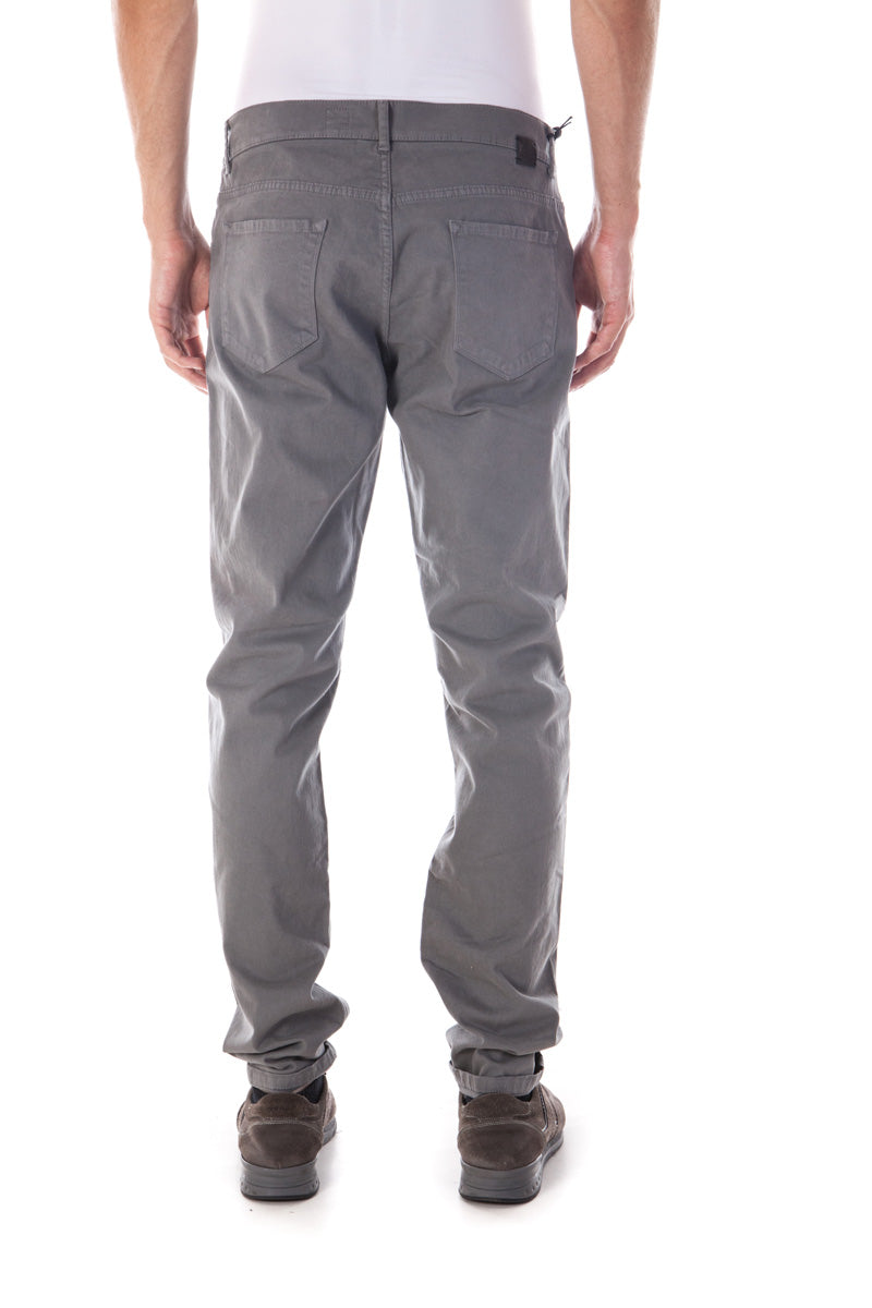 Pantaloni Daniele Alessandrini Grigio Cotone Elastan - mem39