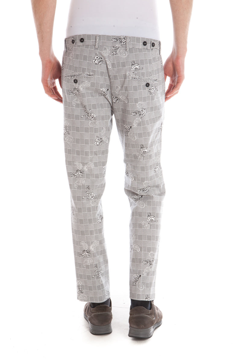 Pantaloni Daniele Alessandrini Neri con Zip - mem39