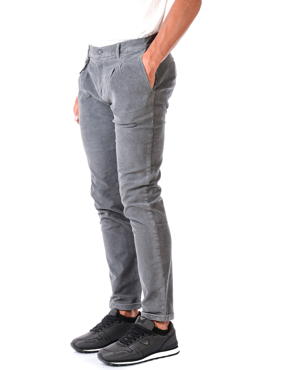 Jeans Daniele Alessandrini Grigio Scuro Taille 44 - mem39