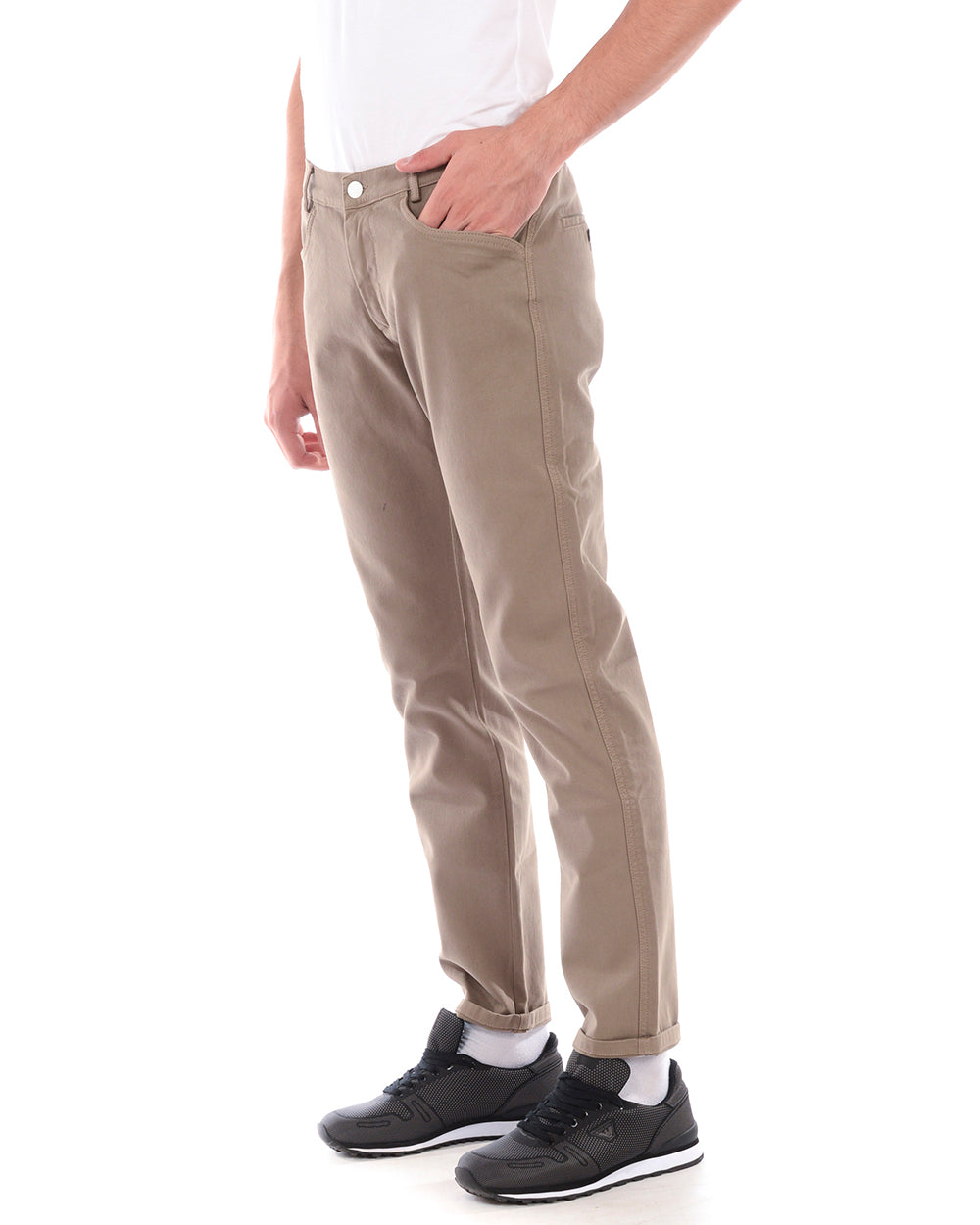 Pantaloni Beige Daniele Alessandrini M - mem39