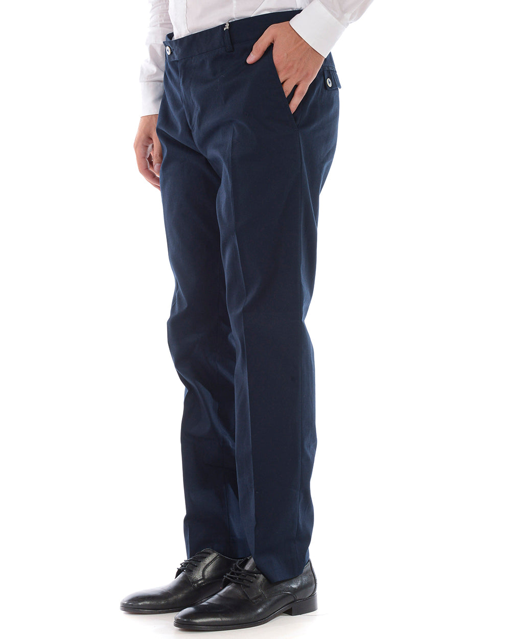 Pantaloni Formale Alessandrini 48 Azzurro - Eleganza senza Tempo - mem39