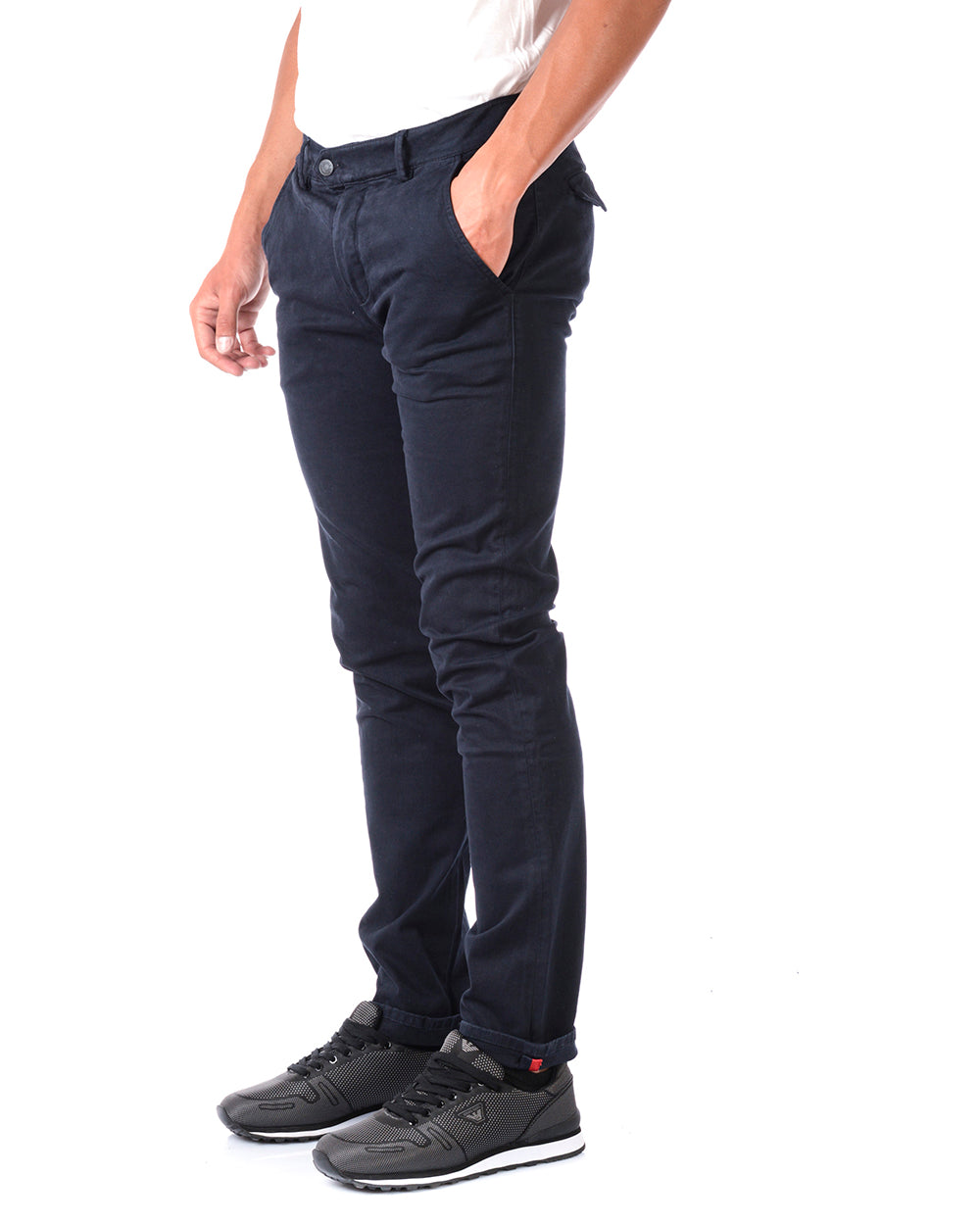 Jeans Blu M Daniele Alessandrini con Chiusura a Bottoni - mem39