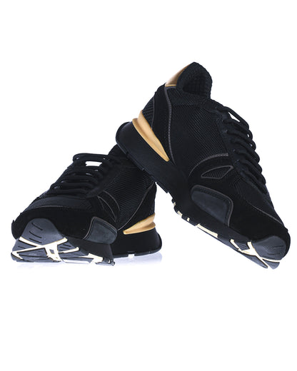 Sneakers Emporio Armani - Nero Oro - mem39