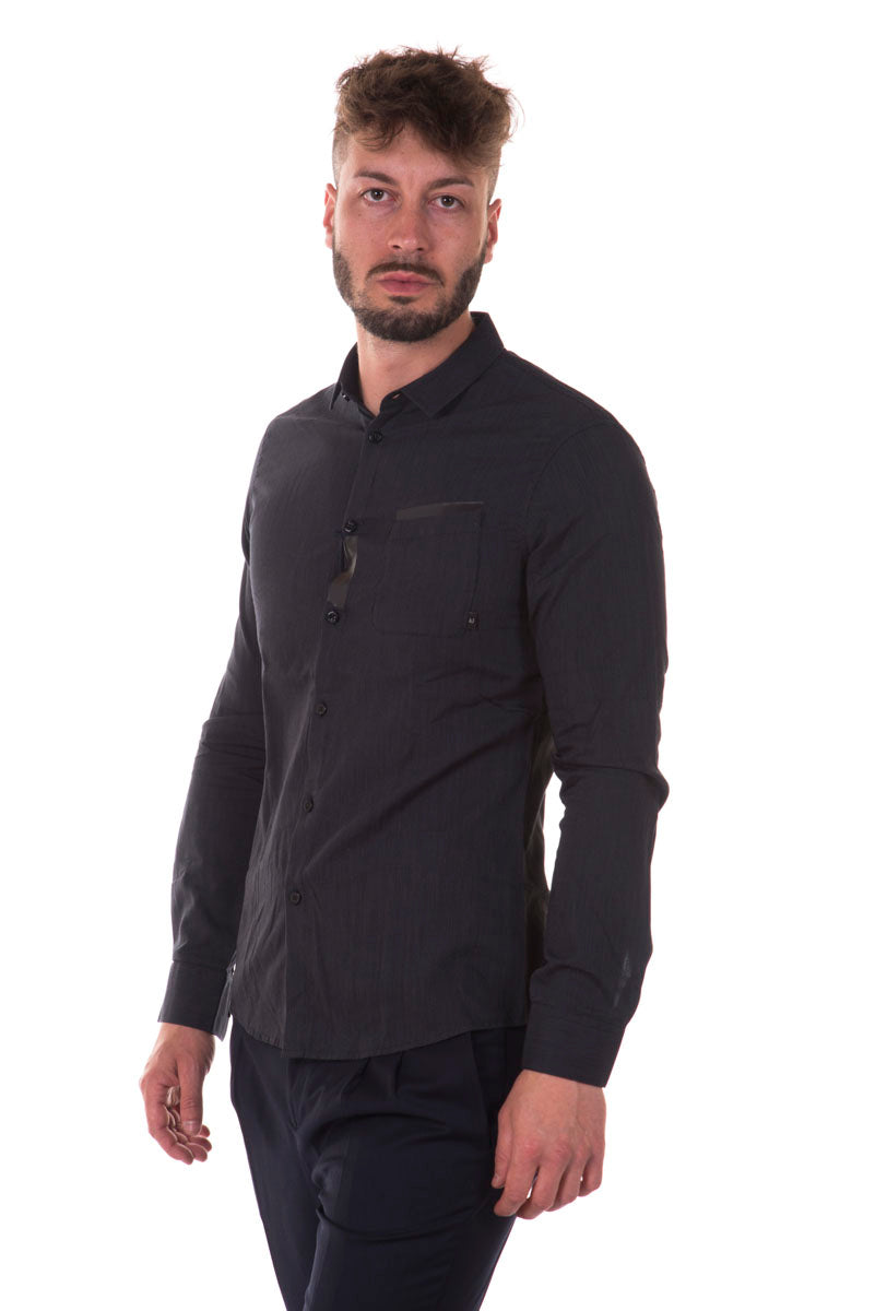 Camicia Slim Fit Nero Armani Jeans AJ - mem39