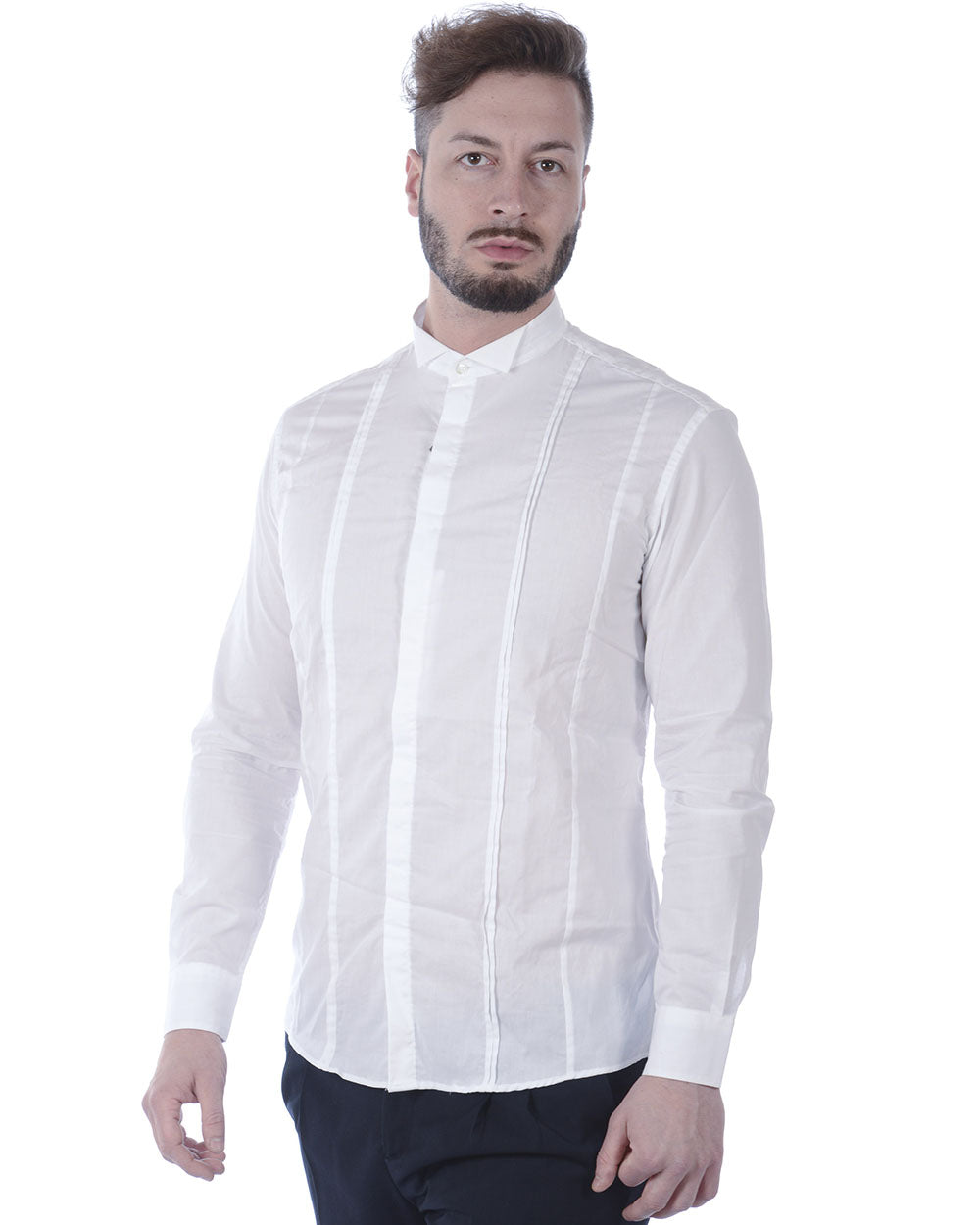 Camicia Bianca Daniele Alessandrini - Cotone - mem39