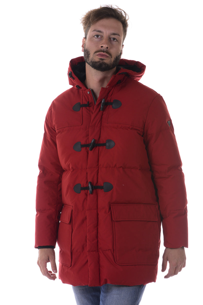 Piumino Armani Jeans AJ S Rosso Scuro A/I con Tecnologia Water Repellent - mem39