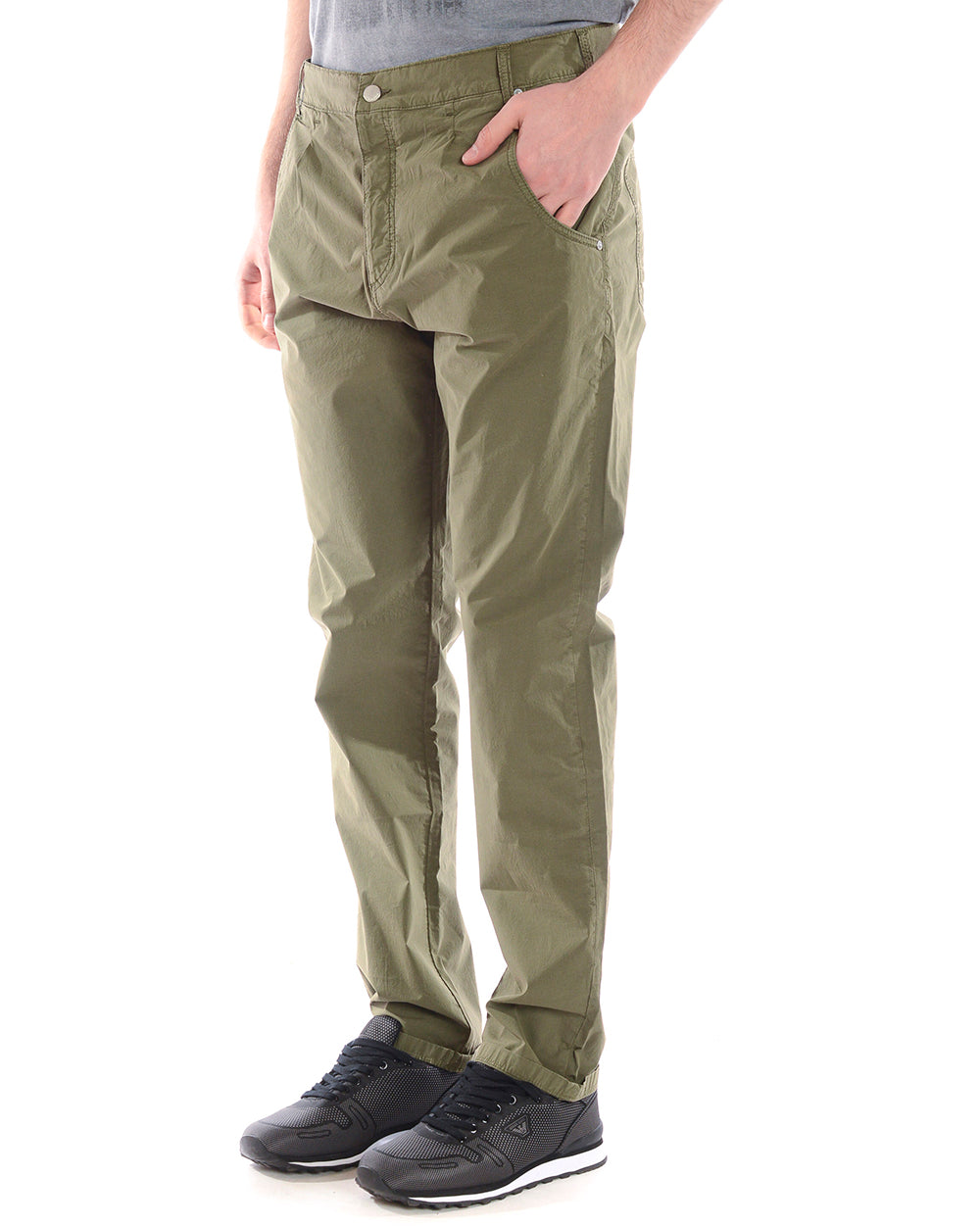 Pantaloni Beige Daniele Alessandrini - Taglia 31 - mem39