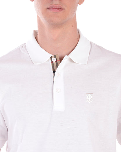 Polo Burberry XL Bianco ricamato - mem39