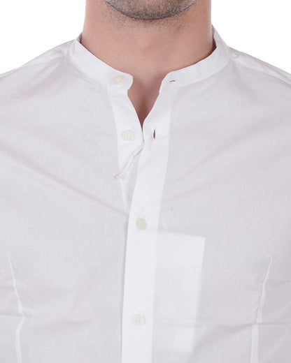 Camicia Bianca Slim Fit Daniele Alessandrini - mem39