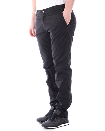 Pantaloni Daniele Alessandrini Noir Cotone Elasticizzato - mem39