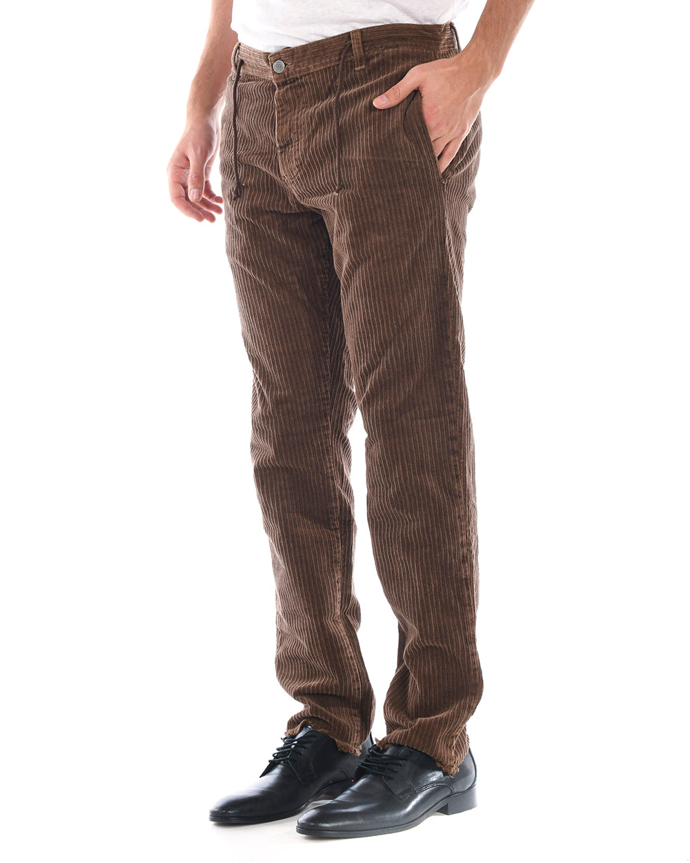 Pantaloni Daniele Alessandrini in Cotone ed Elastan - mem39