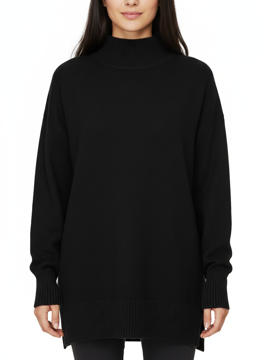 Vero Moda maglia dolcevita Gold in misto viscosa nero - mem39