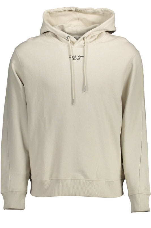 Calvin Klein Felpa Senza Zip Uomo Beige