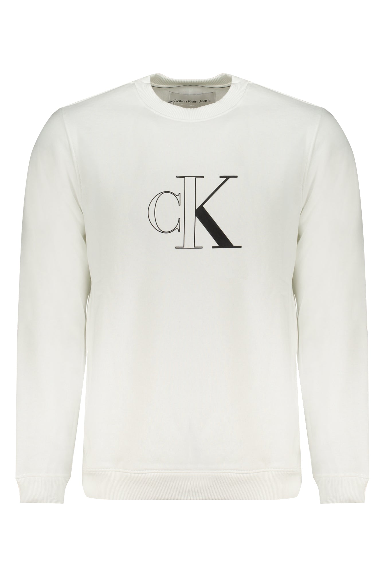 Calvin Klein Felpa Senza Zip Uomo Bianco"" - mem39