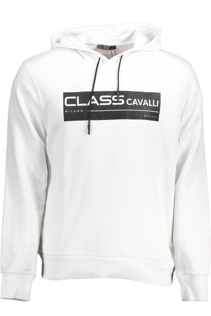 Cavalli Class Felpa Senza Zip Uomo Bianco - mem39