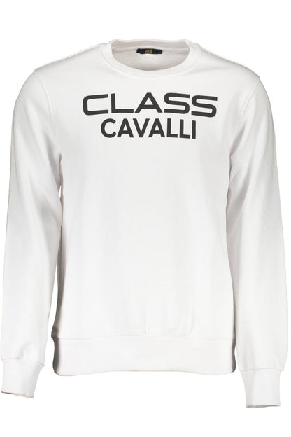 Cavalli Class Felpa Senza Zip Uomo Bianco - mem39