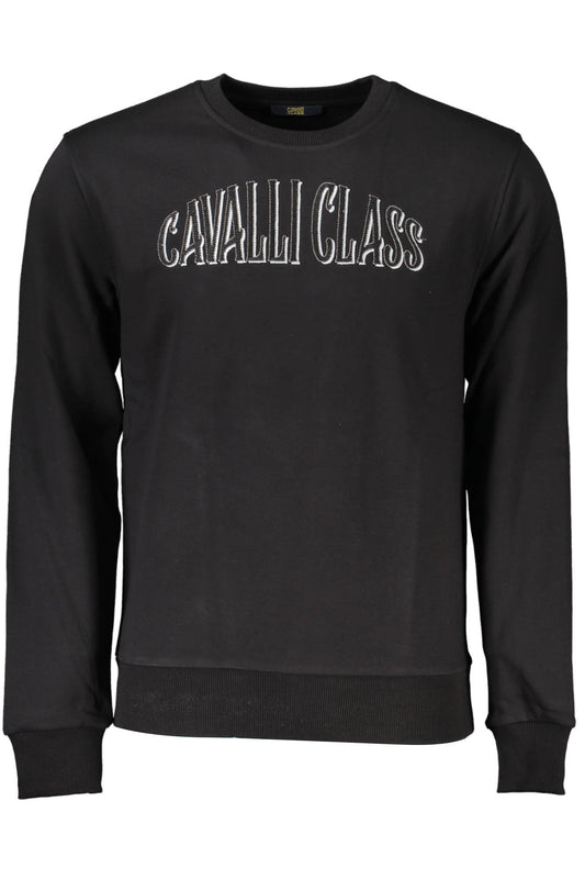 Cavalli Class Felpa Senza Zip Uomo Nero"" - mem39