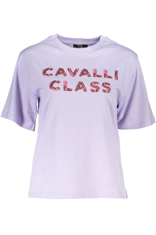 Cavalli Class T-Shirt Maniche Corte Donna Viola - mem39