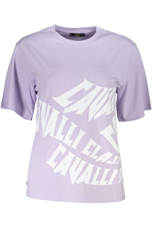 Cavalli Class T-Shirt Maniche Corte Donna Viola - mem39