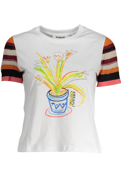 Desigual T-Shirt Maniche Corte Donna Bianco"" - mem39