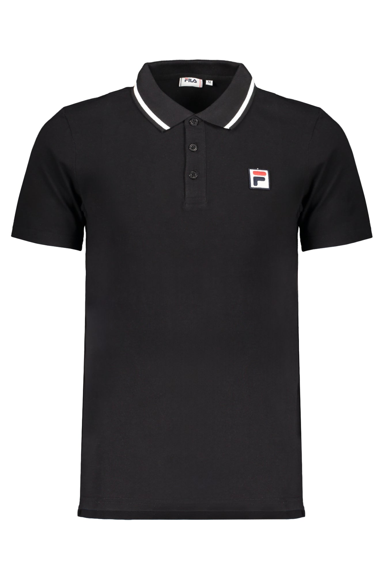 Fila Polo Maniche Corte Uomo Nero - mem39